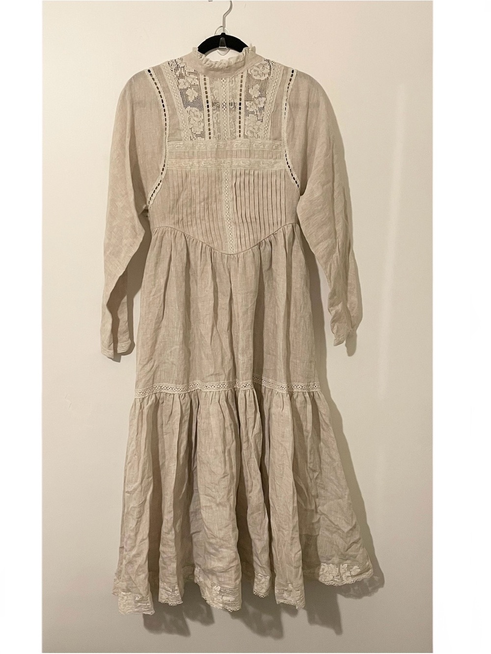Linnennaive Beverly 31 Victorian Linen Dress Size Small New With Tags - Picture 2 of 7